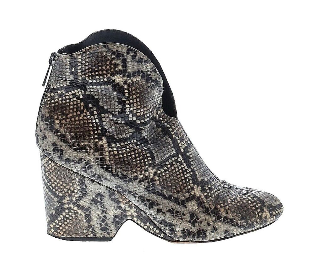 Diane Von Furstenberg Leather Snake Skin Western Boots Size US 8.5-9/EU 39